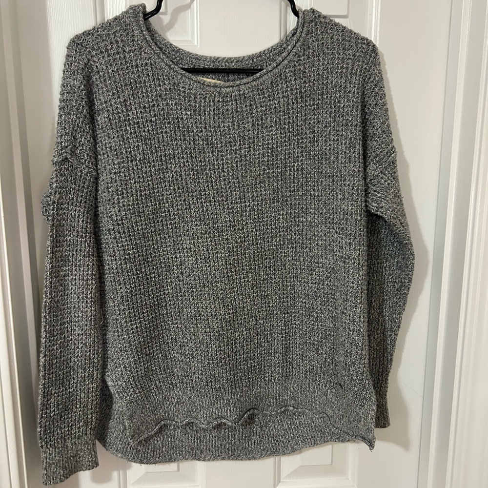 Hollister Charcoal Women's Crew Neck Sweater